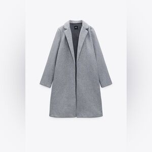 Zara Lapel Coat (Grey)